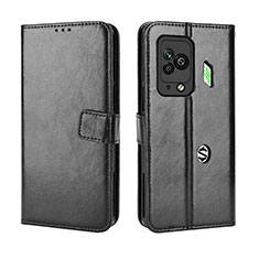 Leather Case Stands Flip Cover Holder BY5 for Xiaomi Black Shark 5 Pro 5G Black