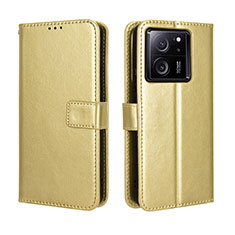Leather Case Stands Flip Cover Holder BY5 for Xiaomi Mi 13T 5G Gold