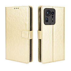 Leather Case Stands Flip Cover Holder BY5 for Xiaomi Mi Mix 4 5G Gold
