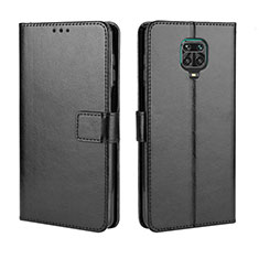 Leather Case Stands Flip Cover Holder BY5 for Xiaomi Poco M2 Pro Black