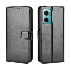 Leather Case Stands Flip Cover Holder BY5 for Xiaomi Redmi 10 Prime Plus 5G Black