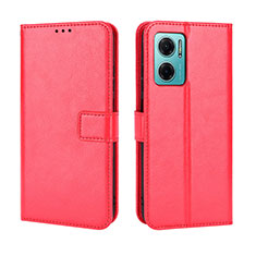 Leather Case Stands Flip Cover Holder BY5 for Xiaomi Redmi 10 Prime Plus 5G Red