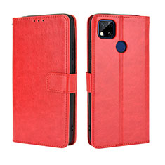 Leather Case Stands Flip Cover Holder BY5 for Xiaomi Redmi 9C Red