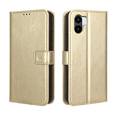 Leather Case Stands Flip Cover Holder BY5 for Xiaomi Redmi A2 Gold