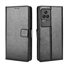 Leather Case Stands Flip Cover Holder BY5 for Xiaomi Redmi K50 Pro 5G Black