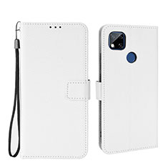 Leather Case Stands Flip Cover Holder BY6 for Xiaomi Redmi 10A 4G White