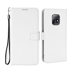 Leather Case Stands Flip Cover Holder BY6 for Xiaomi Redmi 10X 5G White