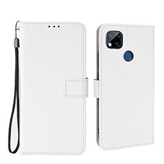 Leather Case Stands Flip Cover Holder BY6 for Xiaomi Redmi 9C White