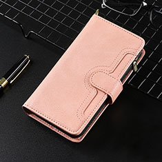 Leather Case Stands Flip Cover Holder BY7 for Xiaomi Redmi 10 4G Rose Gold
