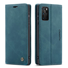 Leather Case Stands Flip Cover Holder C01S for Huawei P40 Blue