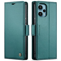 Leather Case Stands Flip Cover Holder C01S for Xiaomi Poco F5 5G Green