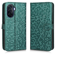 Leather Case Stands Flip Cover Holder C01X for Huawei Enjoy 50 Green