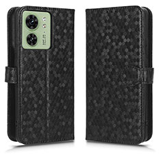 Leather Case Stands Flip Cover Holder C01X for Motorola Moto Edge (2023) 5G Black
