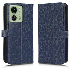 Leather Case Stands Flip Cover Holder C01X for Motorola Moto Edge (2023) 5G Blue