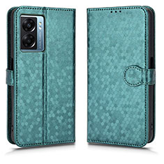 Leather Case Stands Flip Cover Holder C01X for OnePlus Nord N300 5G Green