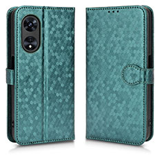Leather Case Stands Flip Cover Holder C01X for Oppo A1 Pro 5G Green