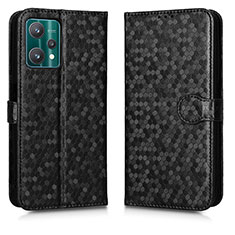 Leather Case Stands Flip Cover Holder C01X for Realme 9 5G Black
