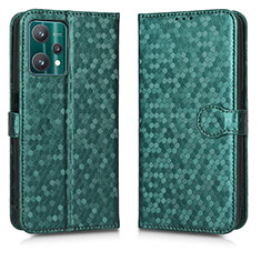 Leather Case Stands Flip Cover Holder C01X for Realme 9 5G Green