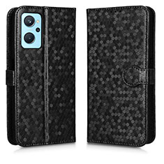 Leather Case Stands Flip Cover Holder C01X for Realme 9i 4G Black