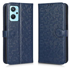 Leather Case Stands Flip Cover Holder C01X for Realme 9i 4G Blue