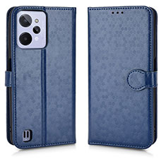 Leather Case Stands Flip Cover Holder C01X for Realme C31 Blue