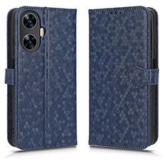 Leather Case Stands Flip Cover Holder C01X for Realme C55 Blue
