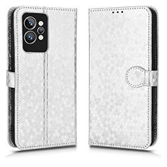 Leather Case Stands Flip Cover Holder C01X for Realme GT2 Pro 5G Silver