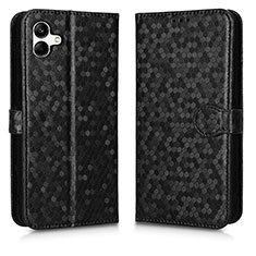 Leather Case Stands Flip Cover Holder C01X for Samsung Galaxy A05 Black
