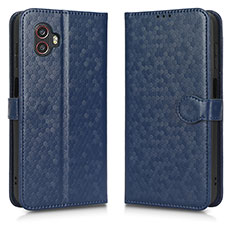 Leather Case Stands Flip Cover Holder C01X for Samsung Galaxy XCover 6 Pro 5G Blue