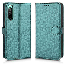 Leather Case Stands Flip Cover Holder C01X for Sony Xperia 10 IV Green