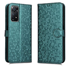Leather Case Stands Flip Cover Holder C01X for Xiaomi Redmi Note 11 Pro 4G Green