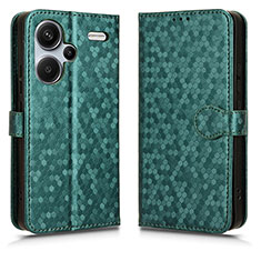 Leather Case Stands Flip Cover Holder C01X for Xiaomi Redmi Note 13 Pro+ Plus 5G Green