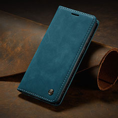 Leather Case Stands Flip Cover Holder C02S for Huawei Mate 60 Blue