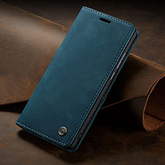 Leather Case Stands Flip Cover Holder C02S for Huawei P40 Blue