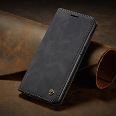 Leather Case Stands Flip Cover Holder C02S for Xiaomi Mi 10T Pro 5G Black