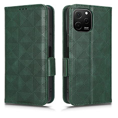 Leather Case Stands Flip Cover Holder C02X for Huawei Enjoy 50z Green