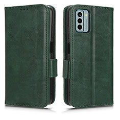 Leather Case Stands Flip Cover Holder C02X for Nokia G22 Green