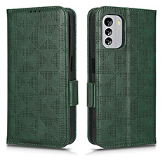 Leather Case Stands Flip Cover Holder C02X for Nokia G60 5G Green