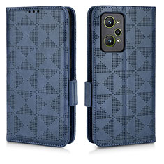 Leather Case Stands Flip Cover Holder C02X for Realme GT Neo 3T 5G Blue