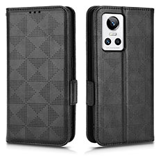 Leather Case Stands Flip Cover Holder C02X for Realme GT Neo3 5G Black