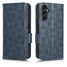 Leather Case Stands Flip Cover Holder C02X for Samsung Galaxy M44 5G Blue