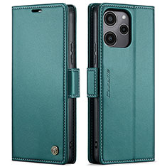 Leather Case Stands Flip Cover Holder C03S for Xiaomi Redmi 12 5G Green
