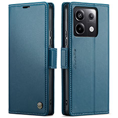 Leather Case Stands Flip Cover Holder C03S for Xiaomi Redmi Note 13 Pro 5G Blue