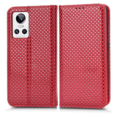 Leather Case Stands Flip Cover Holder C03X for Realme GT Neo3 5G Red