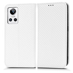 Leather Case Stands Flip Cover Holder C03X for Realme GT Neo3 5G White