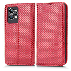 Leather Case Stands Flip Cover Holder C03X for Realme GT2 Pro 5G Red