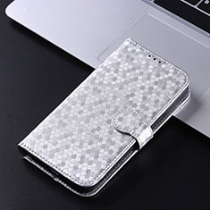 Leather Case Stands Flip Cover Holder C03X for Xiaomi Mi 13 5G Silver