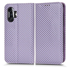 Leather Case Stands Flip Cover Holder C03X for Xiaomi Poco F3 GT 5G Purple
