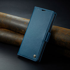 Leather Case Stands Flip Cover Holder C04S for Xiaomi Mi 13T Pro 5G Blue