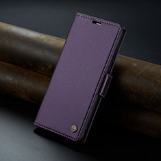 Leather Case Stands Flip Cover Holder C04S for Xiaomi Mi 13T Pro 5G Purple